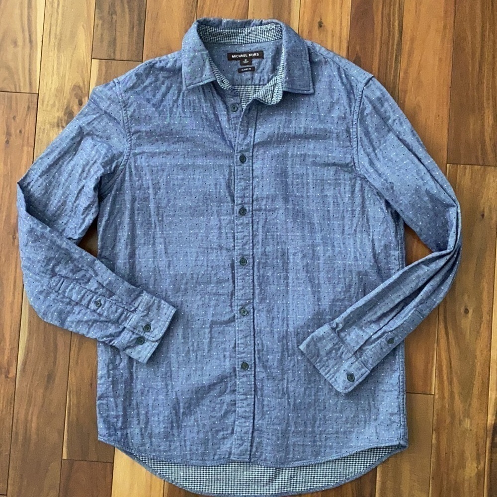 Michael Kors Men's Button Down Classic Fit Shirt Size Medium